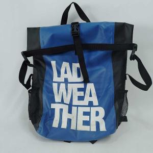 【中古】ラドウェザー 防水バッグ リュック 25L ドライザック ブルー ユニセックス LADWEATHER スポーツ アウトドア バッグ