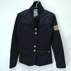 ヴェストラム VESTRUM MERIGNAC ジップアップ ストレッチ ライディングジャケット S ブラック W3071 レディース 乗馬 馬術 裏フリース 中古】ヴェストラム VESTRUM MERIGNAC ジップアップ ストレッチ