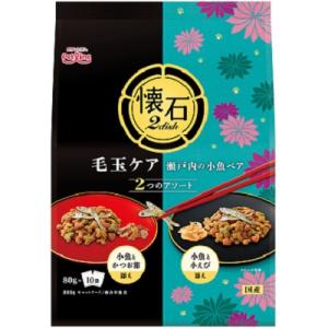 懐石2ｄｉｓｈ毛玉ケア瀬戸内の小魚ペア 800ｇ ペットライン キャットフード