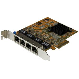 申込期間12月08日13時まで_スターテック ギガビット　ＰＣＩｅ　ＬＡＮカード　４ポート_取寄商品