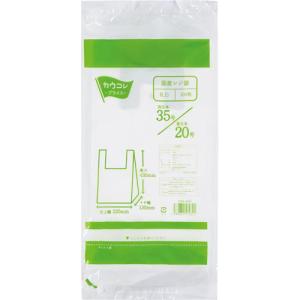 カウネット 国産レジ袋 乳白35号 100枚の商品画像