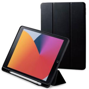 エレコム ｉＰａｄ１０．２レザーケース　Ｐｅｎｃｉｌ収納　黒｜kaumall