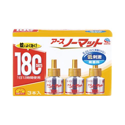 アース製薬 ノーマット取替ボトル１８０日無香料３本入