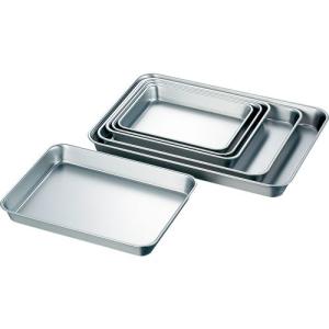 赤川器物製作所 AG18−8 ツヤ消浅型角バット 21枚取_取寄商品