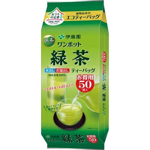 伊藤園 ワンポットエコティーバッグ緑茶　５０袋×２