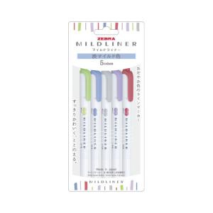ゼブラ マイルドライナー 渋マイルド色 5色セットの商品画像