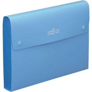 テージー ドキュメントファイル A4 13ポケット ブルー