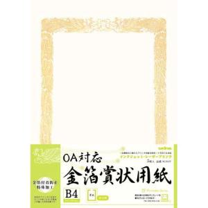 ササガワ 賞状用紙 タカ印 OA対応 縦書き用 クリーム B4 10枚 10-1077