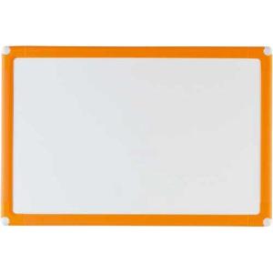 日学 樹脂枠ホワイトボード オレンジ枠 300×450mm RC-15OR