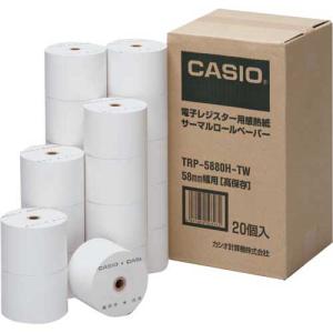 カシオ 感熱ロールペーパーＴＲＰ−５８８０Ｈ−ＴＷ　２０巻｜kaumall