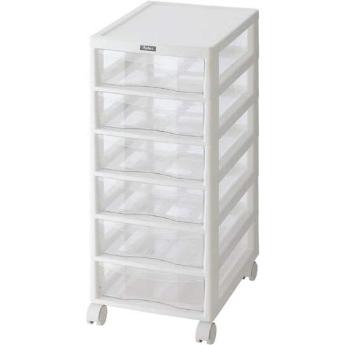 ＪＥＪアステージ フロアケース　アプロス　Ａ４　深型６段　白