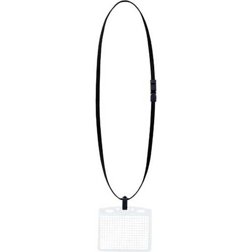 コクヨ ネックストラップ名札特大＜アイドプラス＞黒×５０個