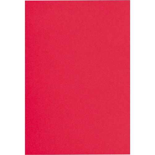 カウネット 色画用紙　四つ切　赤　１セット（５枚×２０入）