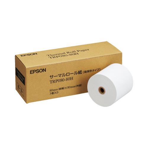 セイコーエプソン エプソン感熱レシートロール紙　ＴＲＰ０８０−８０Ｈ