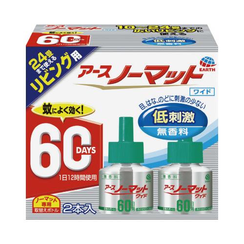 アース製薬 ノーマットワイドリビング用取替６０日用無香２本×５