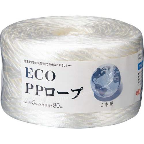 信越工業 エコシリーズＰＰ荷造りロープ５ｍｍ×８０ｍ　４８巻