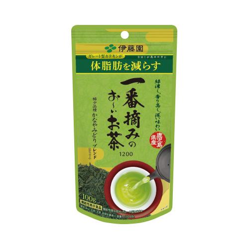 伊藤園 一番摘みおーいお茶１２００かなやみどり１００ｇ