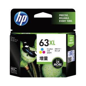 ＨＰ（ヒューレット・パッカード） 純正インク　ＨＰ６３ＸＬ　カラー（増量）｜kaumall