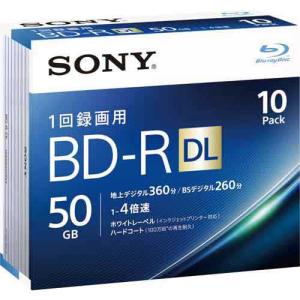 ソニー ＢＤ−Ｒ録画用　５０ＧＢ　４倍速　１０枚Ｐ｜kaumall