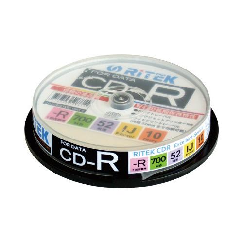 アールアイジャパン ＣＤ−Ｒデータ用　５２倍速　ＩＪ対応　１０枚ＳＰ
