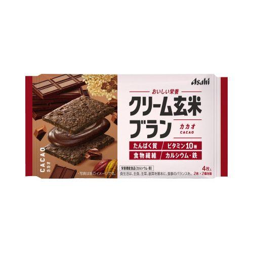 アサヒグループ食品 クリーム玄米ブラン　カカオ　６パック入