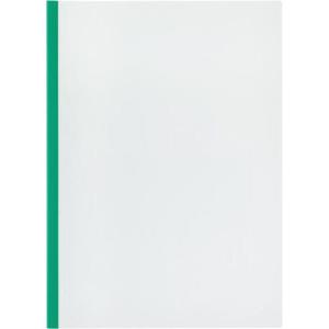 カウネット　「カウコレ」プレミアム ガイド付レールクリヤーホルダー１０枚とじ緑１０冊