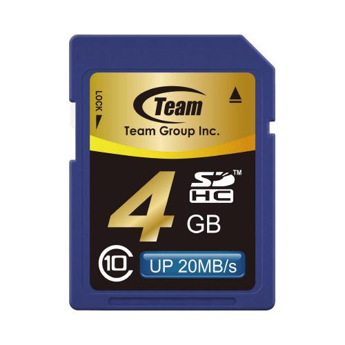 ＴＥＡＭ ＳＤＨＣカード　ｃｌａｓｓ１０　４ＧＢ