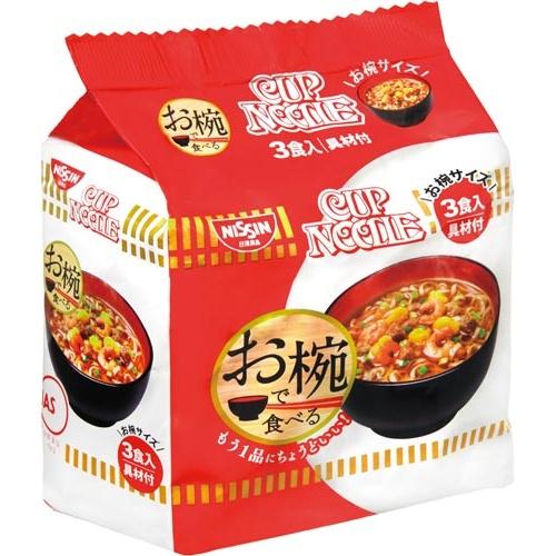 日清食品 お椀で食べるカップヌードル　３食パック　９６ｇ×６
