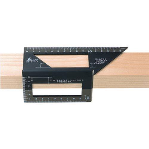 申込期間26年04月17日13時まで_シンワ測定 一発止型定規　ポリカーボネート_取寄商品