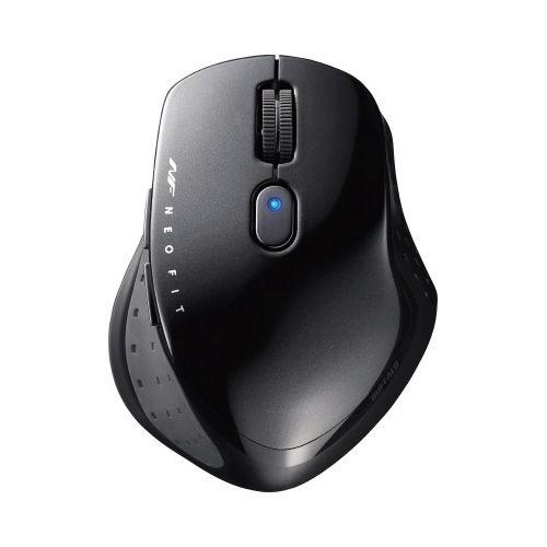 バッファロー 無線５ボタン　ネオフィットマウス　ブラック　Ｍ