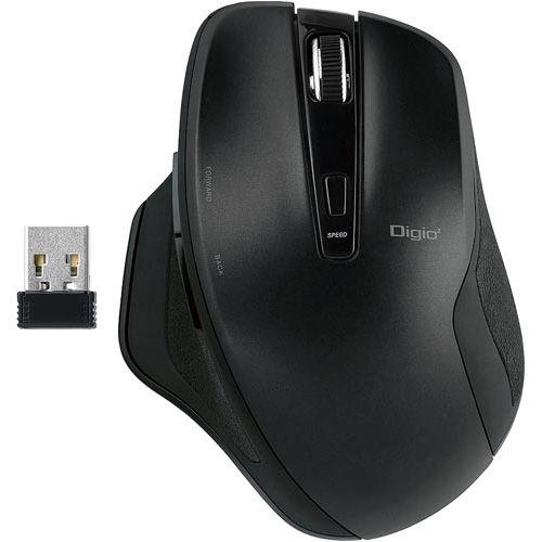 ナカバヤシ 無線静音マウス　ＭＵＳ−ＲＫＦ１５５ＢＫ