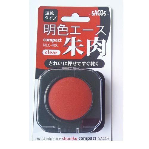 申込期間26年04月15日13時まで_新朝日コーポレション 明色エース朱肉　コンパクトクリア_取寄商...