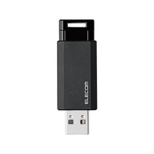 エレコム ＵＳＢ３．１メモリー ノック式 ６４ＧＢ ブラック