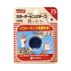 ニチバン ＢＷ　カラーテーピング　３巻　ベージュ　Ｃ２５ＦＢ｜kaumall