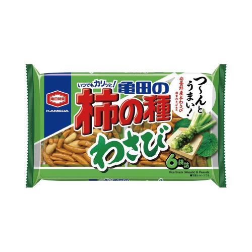亀田製菓 亀田の柿の種わさび　６袋詰×５
