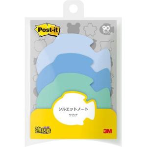 スリーエムジャパン ポストイット シルエットノート 強粘着 サカナ