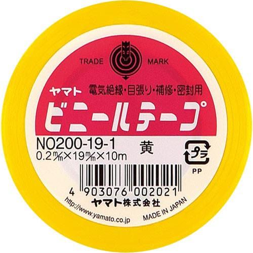 ヤマト ビニールテープ　１９ｍｍ×１０ｍ　黄