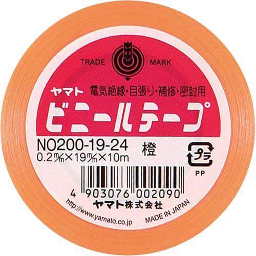 ヤマト ビニールテープ　１９ｍｍ×１０ｍ　橙