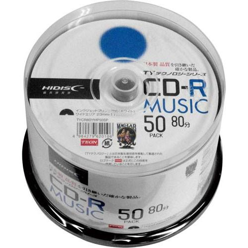 磁気研究所 ＴＹシリーズ　ＣＤ−Ｒ　音楽用　スピンドル５０枚