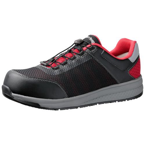 ミドリ安全 高反発作業靴　ＱＬ−０１　黒／赤　２２．５ＣＭ