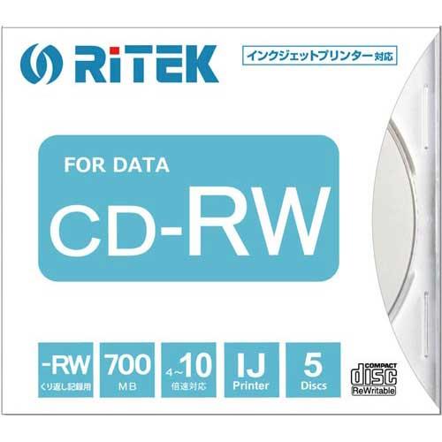 アールアイジャパン データ用ＣＤ−ＲＷ　１０倍速　７００ＭＢ