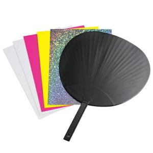 エレコム 手作りうちわキット ジャンボサイズ イエロー_取寄商品