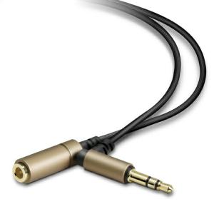 申込期間08月04日13時まで_エレコム ヘッドホン延長ケーブル　高音質　３ｍ　ゴールド_取寄商品 
