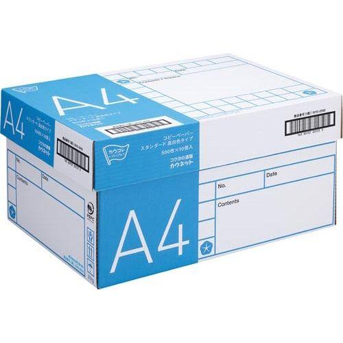 カウネット　「カウコレ」プレミアム スタンダード高白色タイプＡ４　５００枚×１０冊１箱