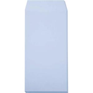 キングコーポレーション ソフトカラー封筒 長3 〒枠無 アクア 100枚入