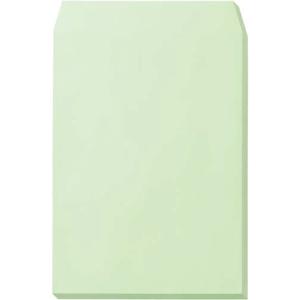 キングコーポレーション カラークラフト封筒 角2 ウグイス 100枚入