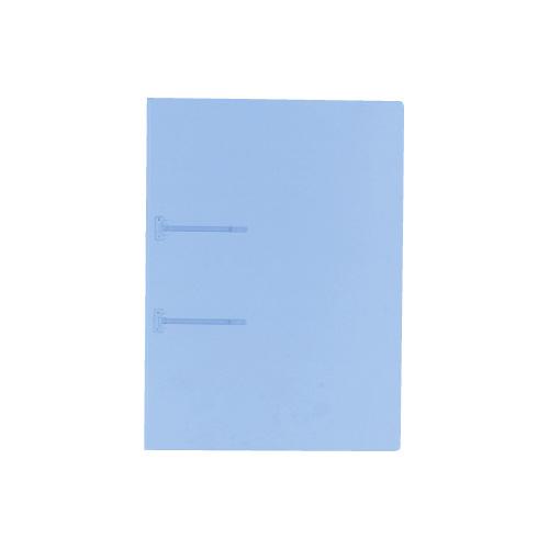 コクヨ ファスナーファイルクリヤーカラーＡ４縦２穴　青