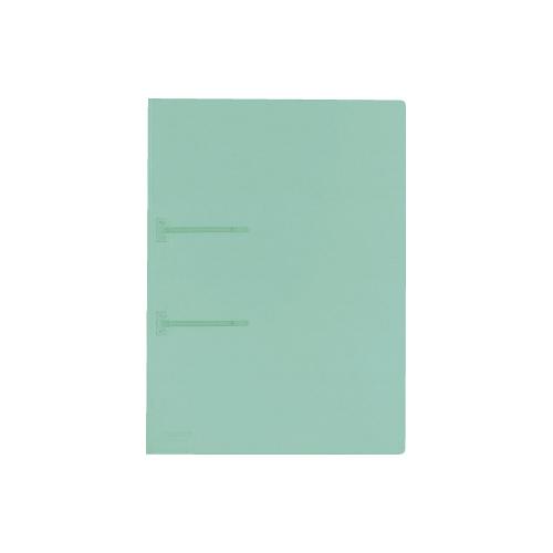 コクヨ ファスナーファイルクリヤーカラーＡ４縦２穴　緑