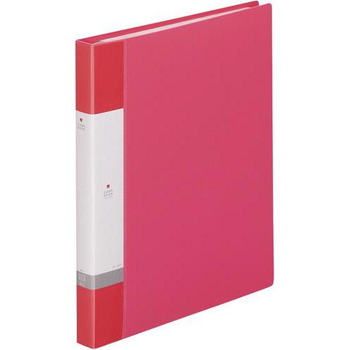 リヒトラブ クリヤーブック交換式　赤　Ａ４縦背幅２５ｍｍ