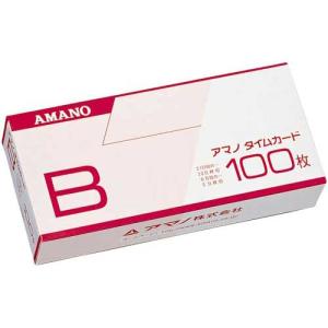 アマノ 標準タイムカードＢ　１００枚入×３箱｜kaumall